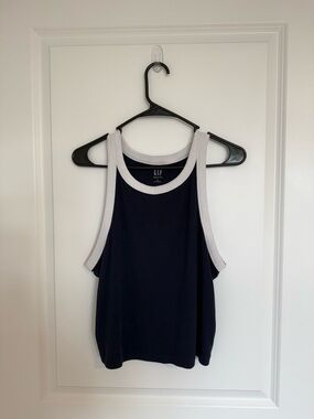 GAP Navy Tank Top with White Trim Accents